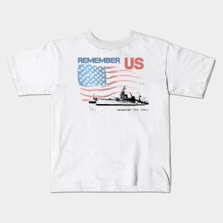 Rememeber Pearl Harbor Kids T-Shirt